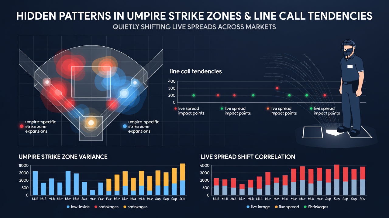 Cricket umpire signaling a boundary decision with fielders positioned near the rope