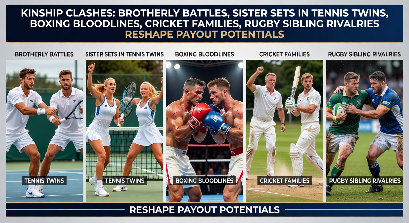 Tennis siblings locked in intense rally on clay court, highlighting family rivalries that shift betting dynamics