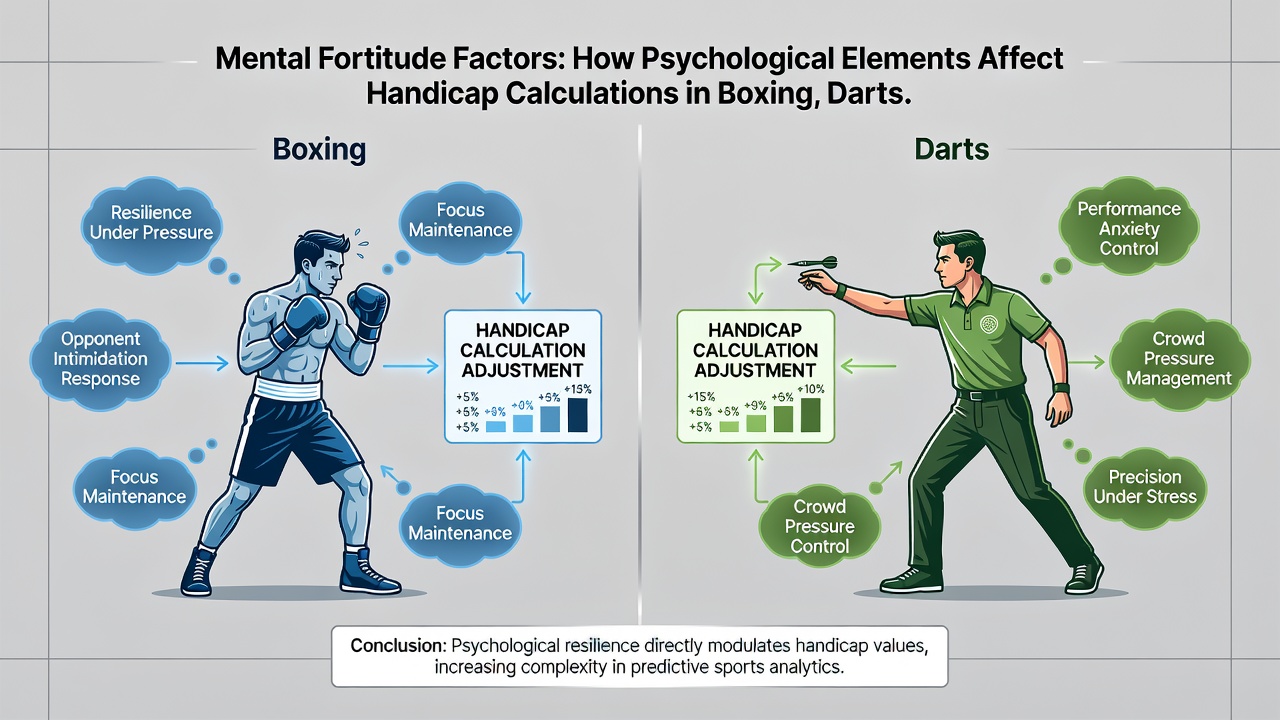 Tennis player resetting between points alongside darts competitor analyzing board during tournament play