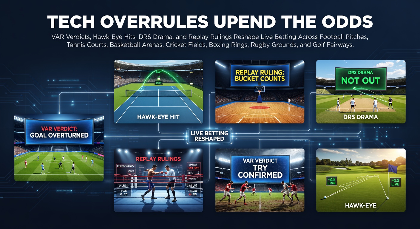 VAR officials reviewing a tight offside call during a Premier League match, with players waiting anxiously on the pitch