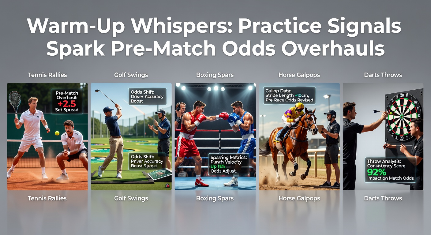 Tennis players exchanging fierce rallies during pre-match warm-up on clay courts, with traders monitoring screens for odds adjustments